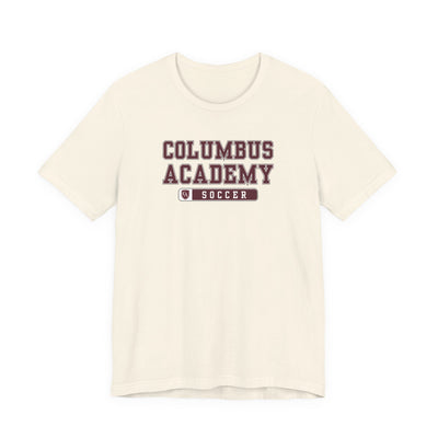 Adult Unisex Columbus Academy Soccer Graphic Short Sleeve Bella + Canvas Soft Tee