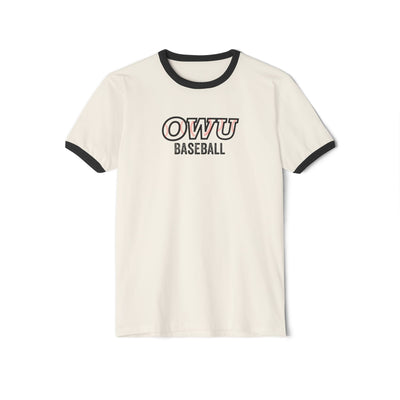 Adult Unisex OWU Baseball Stitches Graphic Short Sleeve Ringer Tee