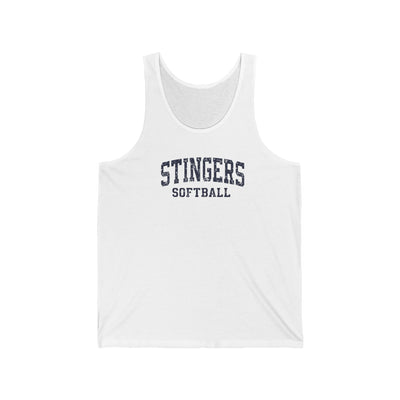 Adult Unisex Stingers Softball Vintage Distressed Graphic Bella + Canvas Tank