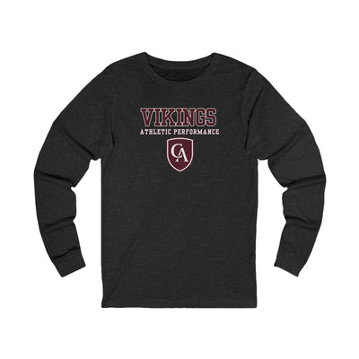 Adult Unisex Columbus Academy Vikings Athletic Performance Graphic Bella + Canvas Long Sleeve Soft Tee