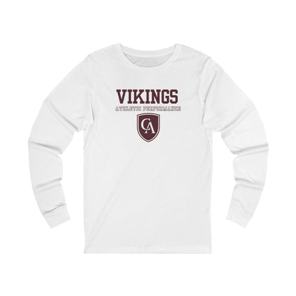 Adult Unisex Columbus Academy Vikings Athletic Performance Graphic Bella + Canvas Long Sleeve Soft Tee