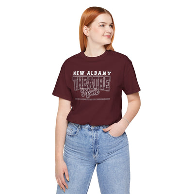 Adult Unisex New Albany Theatre Dramatic Mom Graphic Short Sleeve Soft Tee