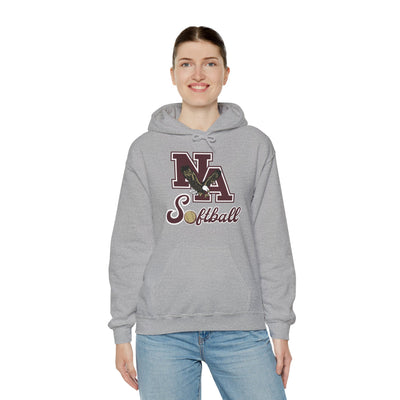 Adult Unisex NA Script Softball Graphic Hoodie