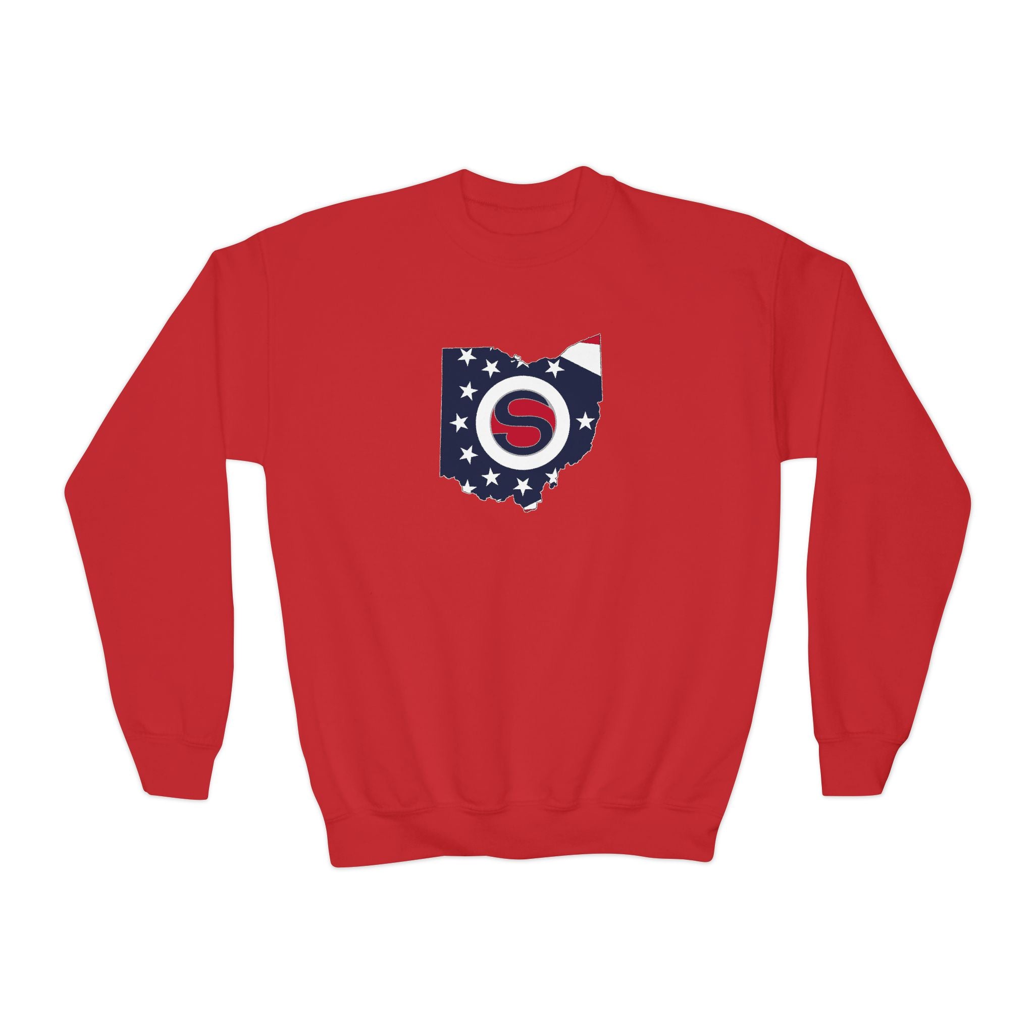 Youth Stingers Softball State Logo Graphic Gildan Heavy Blend Sweatshirt