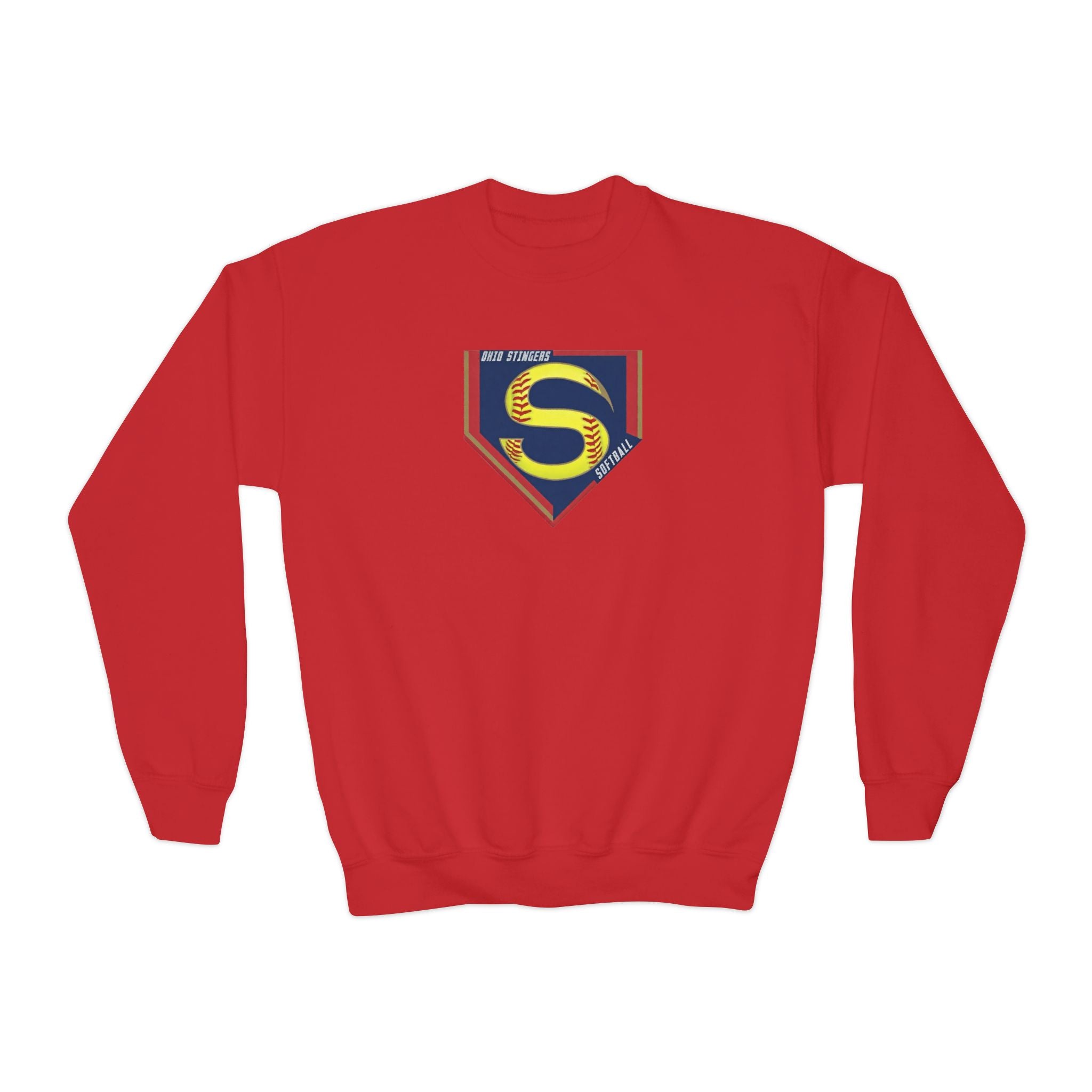 Youth Stingers Softball Logo Graphic Gildan Heavy Blend Sweatshirt