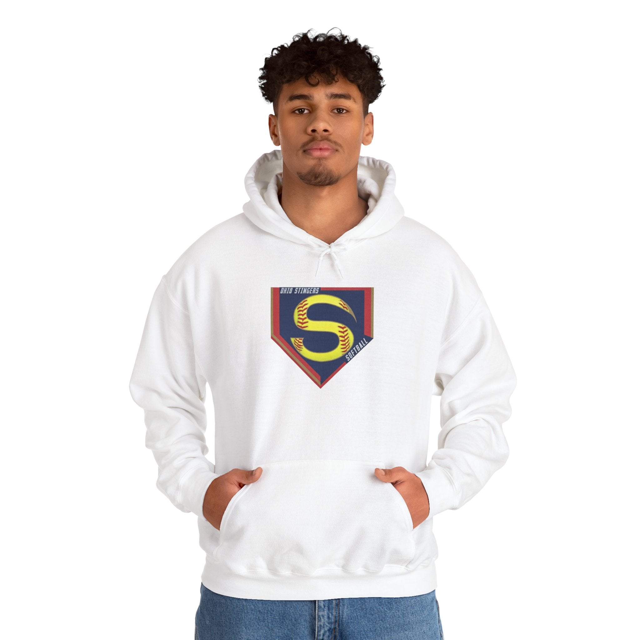 Adult Unisex Stingers Softball Logo Graphic Hoodie