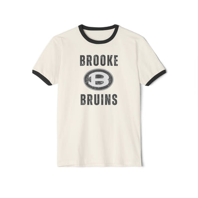Adult Unisex Brooke Bruins Vintage Distressed Graphic Short Sleeve Ringer Tee