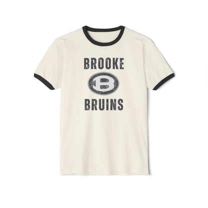 Adult Unisex Brooke Bruins Vintage Distressed Graphic Short Sleeve Ringer Tee