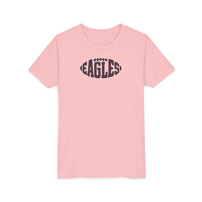 Youth New Albany Football Eagle Ball Graphic Short Sleeve Bella + Canvas Soft Tee