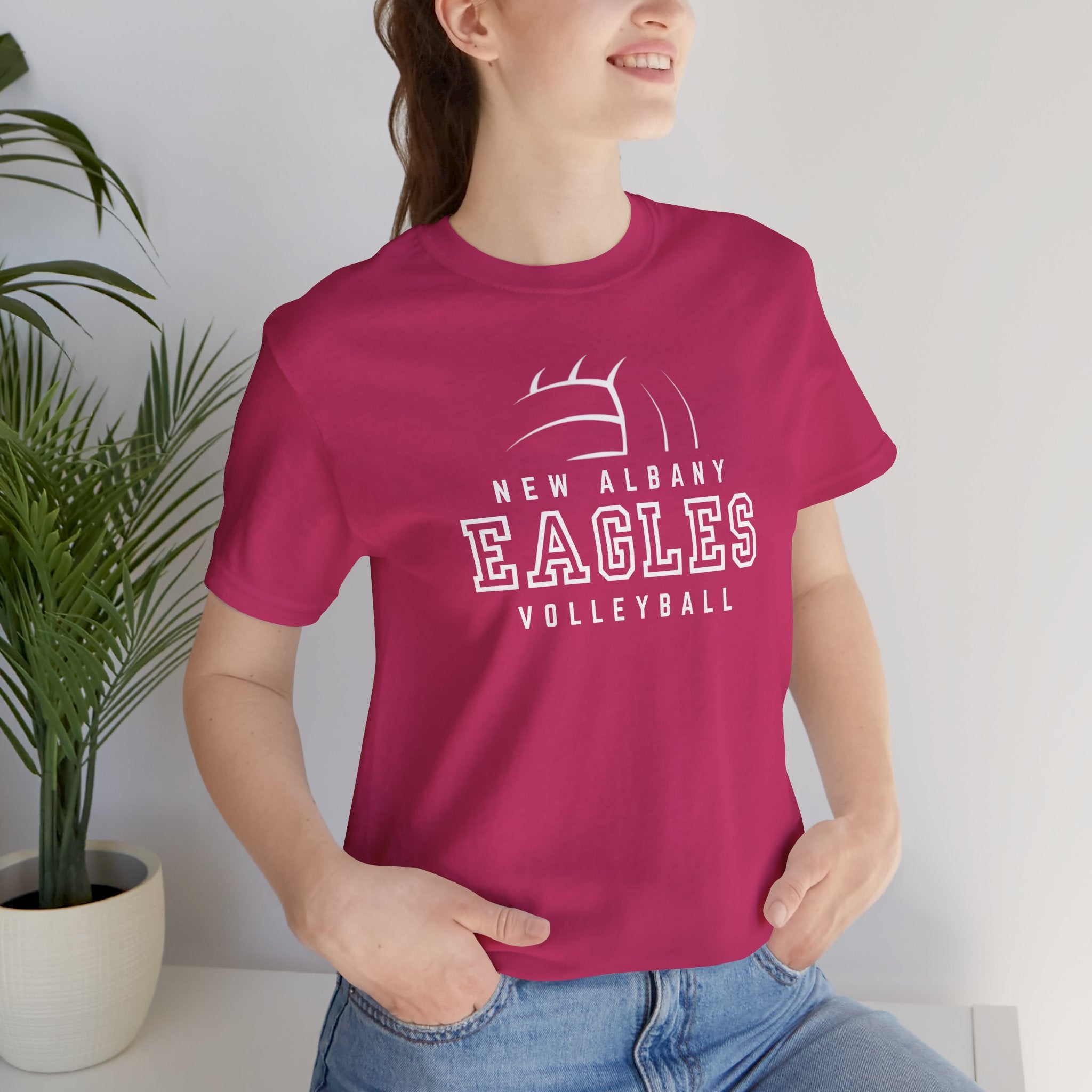 Copy of New Albany Eagles Volleyball Vintage Distressed Graphic Short Sleeve Soft Tee
