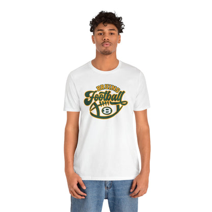 Adult Unisex Bruin Script Football Graphic Short Sleeve Soft Tee