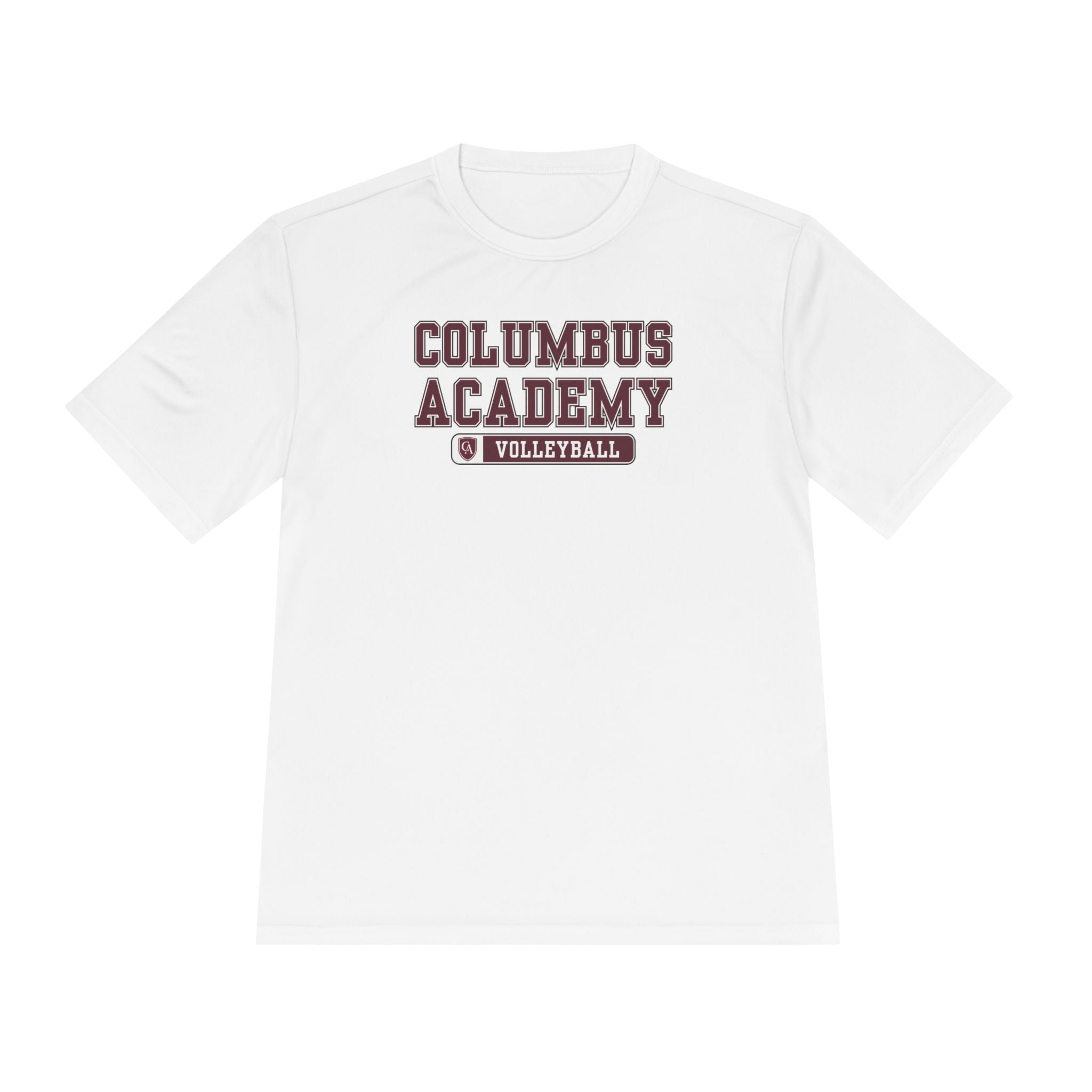 Adult Unisex Columbus Academy Volleyball Graphic Sport-Tek Competitor Performance Tee