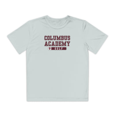 Youth Columbus Academy Golf Graphic Sport-Tek Competitor Performance Tee