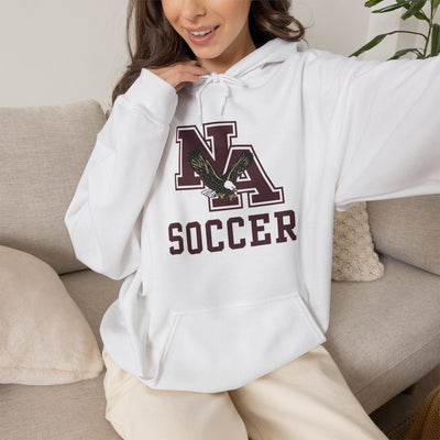 Adult Unisex New Albany Classic Maroon Soccer Logo Graphic Hoodie