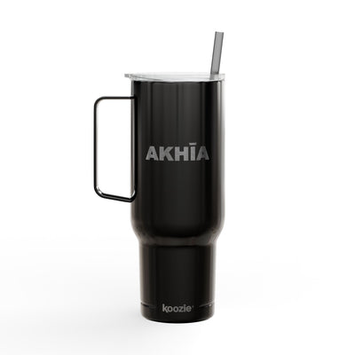 Ahkia Logo Engraved 40oz Insulated Tumbler with Lid