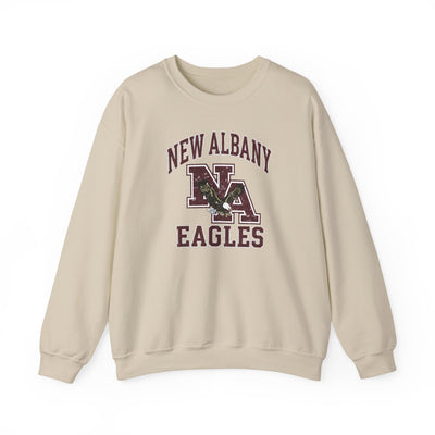 Adult Unisex New Albany Vintage Vibes Football Logo Graphic Sweatshirt
