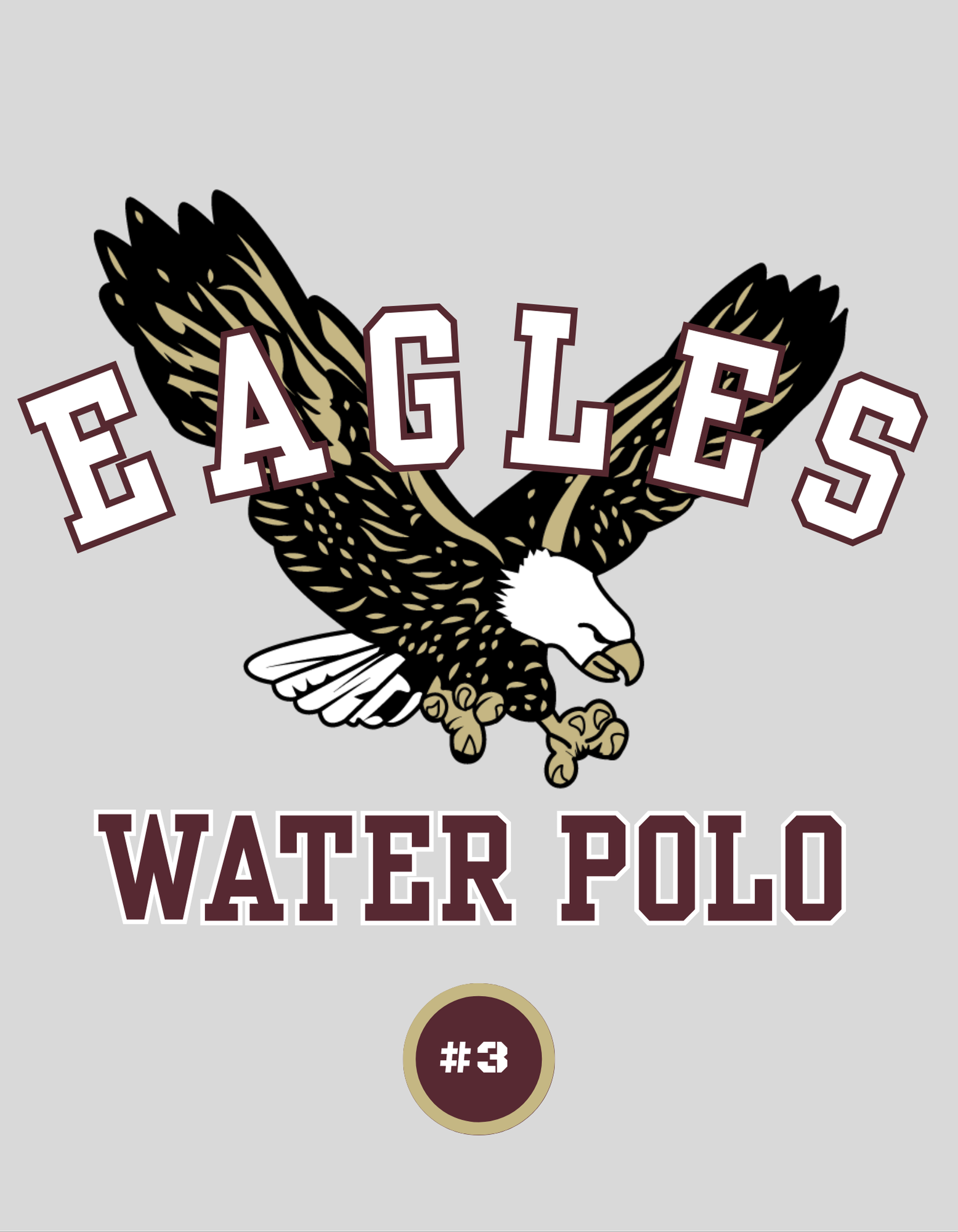Adult Unisex Choose your Graphic Short Sleeve Soft Tee with Customized Back - New Albany Water Polo