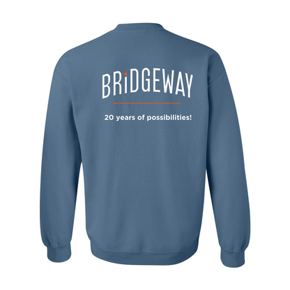 Adult Unisex "Realize Possibilities Support Independence" Bridgeway Graphic Crewneck Sweatshirt