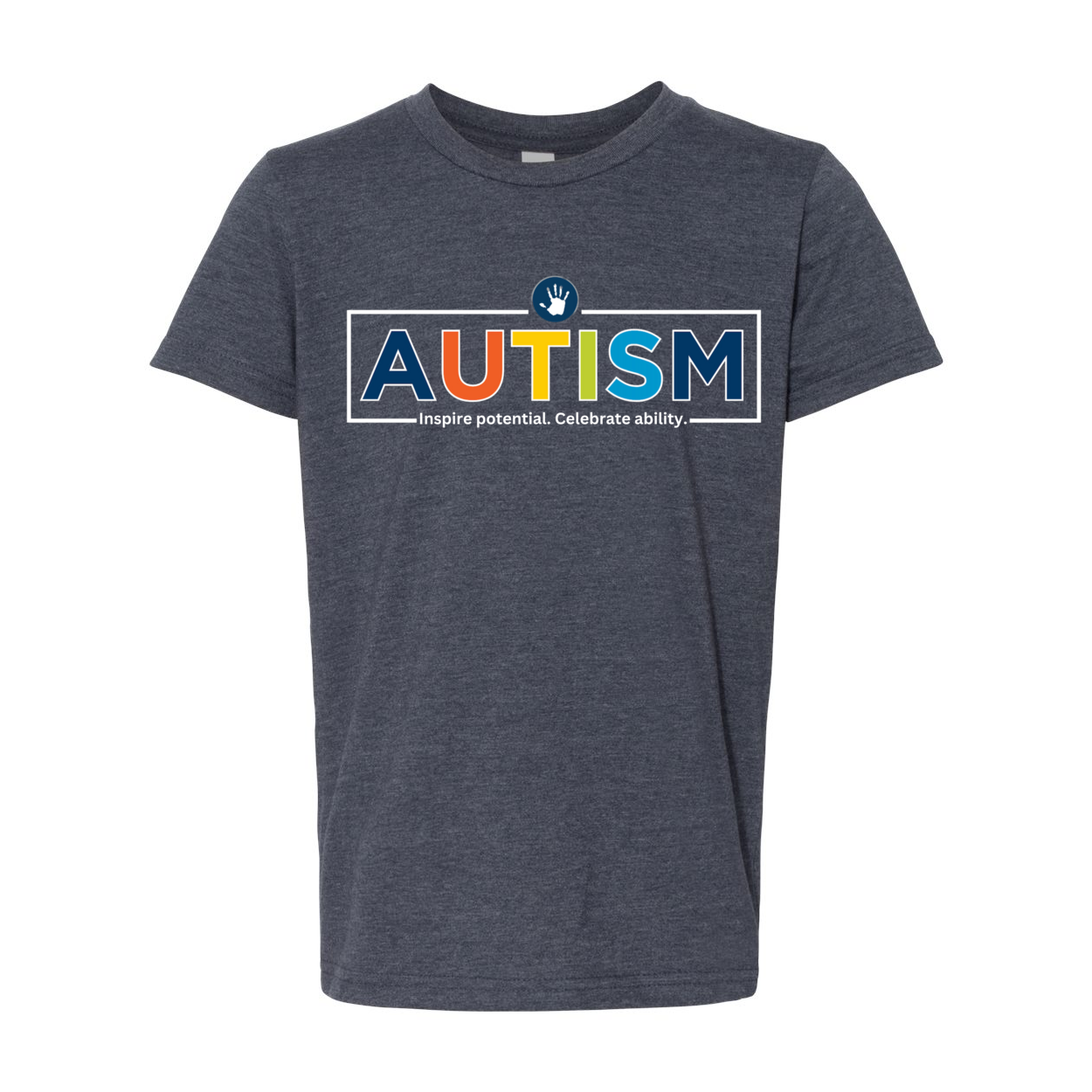 Youth "Autism Inspire Potential Celebrate Ability" Bridgeway Graphic Short Sleeve Tee