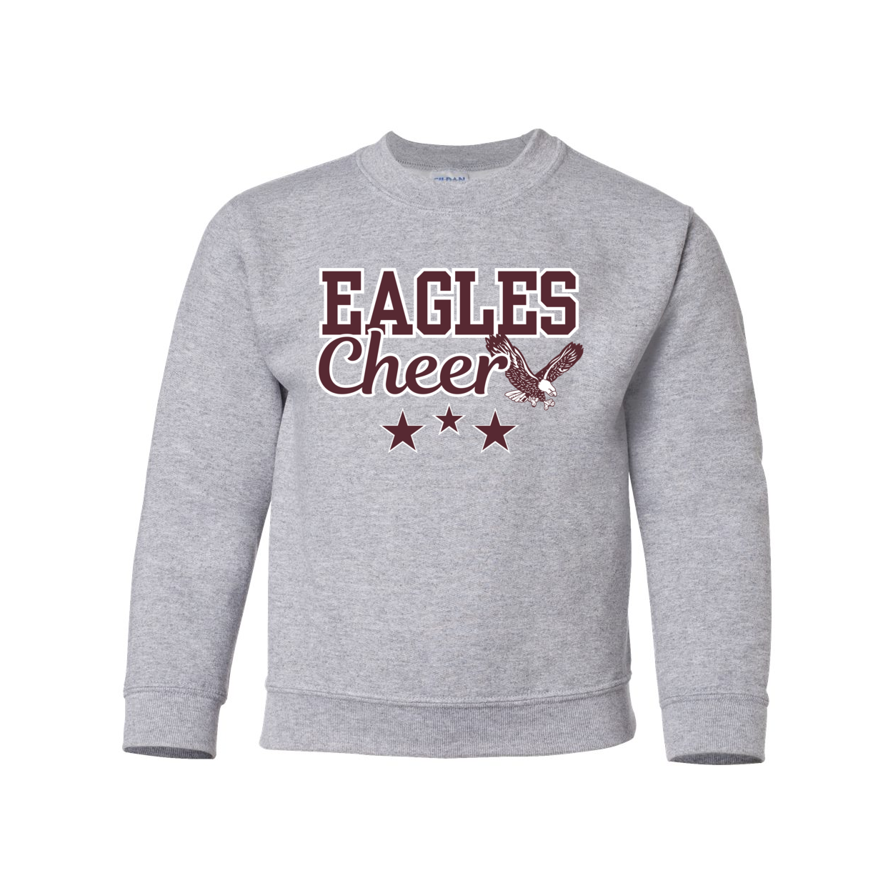 Youth Victory Cheer with Back Graphic Sweatshirt - New Albany Eagles