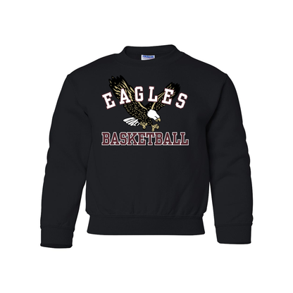 Youth Flying Basketball Eagle Sweatshirt