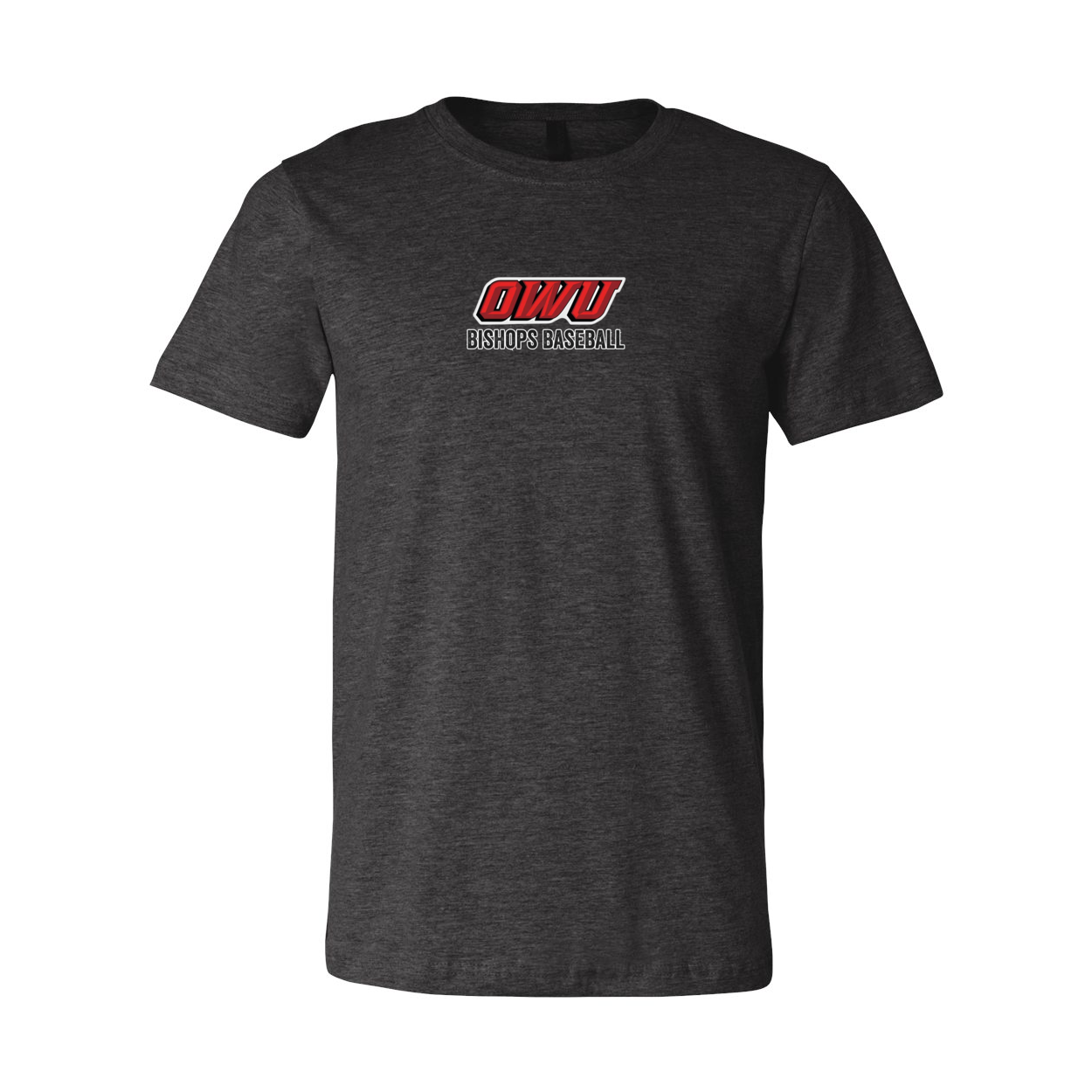 Adult Unisex Classic OWU Bishops Baseball Graphic Short Sleeve Soft Tee - Ohio Wesleyan University