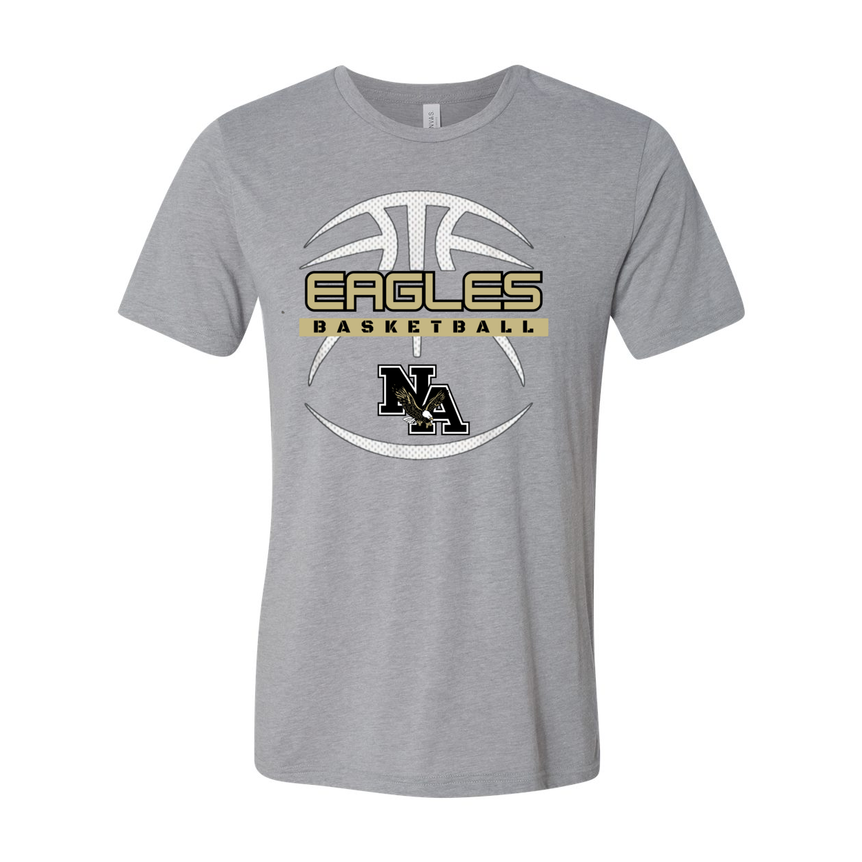 Adult Unisex Super Soft Eagles Fast-Break Basketball Short Sleeve Graphic Tee