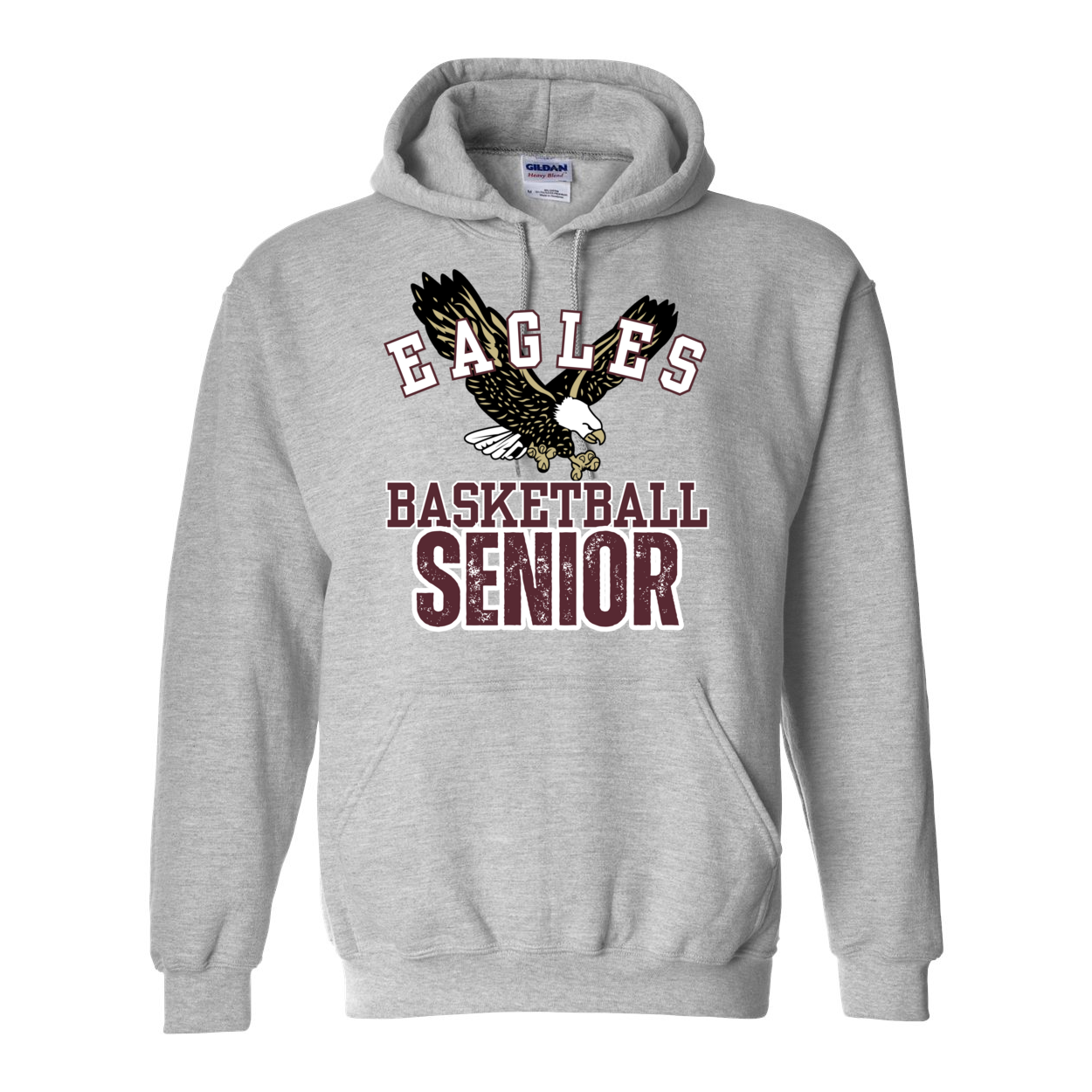 Adult Unisex Flying Eagle Basketball Senior Graphic Hoodie