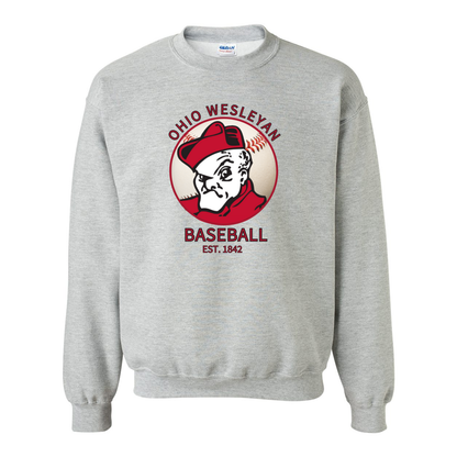 Adult Unisex 1842 Bishops Baseball Graphic Sweatshirt - Ohio Wesleyan University