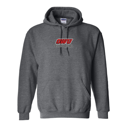 Adult Unisex Classic OWU Bishops Baseball Graphic Hoodie - Ohio Wesleyan University