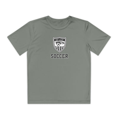 Youth New Albany Youth Soccer League Crest Graphic Sport-Tek Competitor Performance Tee