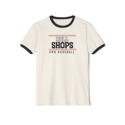 Adult Unisex OWU Roll Shops Baseball Graphic Short Sleeve Ringer Tee