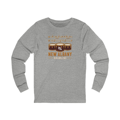 Adult Unisex New Albany Band Drumline Graphic Long Sleeve Bella + Canvas Soft Tee