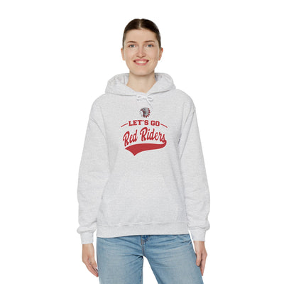 Adult Unisex Let's Go Red Riders Graphic Hoodie