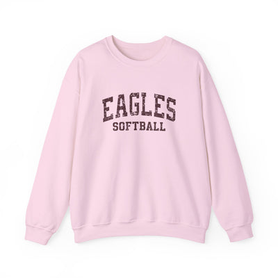 Adult Unisex New Albany Eagles Softball Vintage Distressed Graphic Sweatshirt