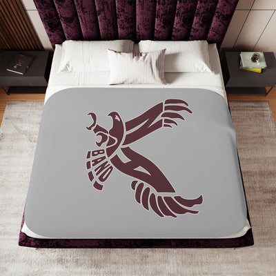 NAHS Marching Band Eagle Graphic So-Soft Sherpa Blanket