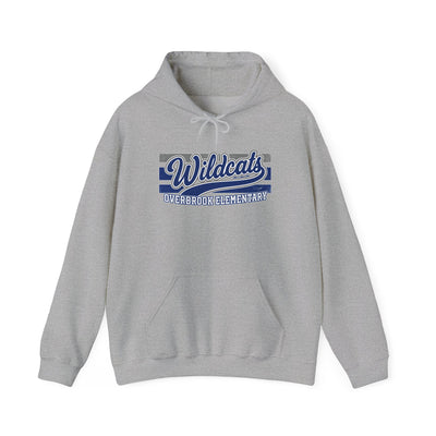 Adult Unisex Overbrook Elementary Wildcats Vintage Distressed Spirit Graphic Hoodie