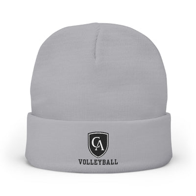 Adult Unisex Columbus Academy Vikings Volleyball Black Embroidered Knit Hat