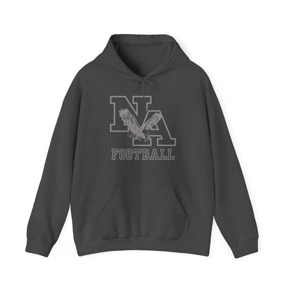 Adult Unisex New Albany Tonal Football Logo Graphic Hoodie