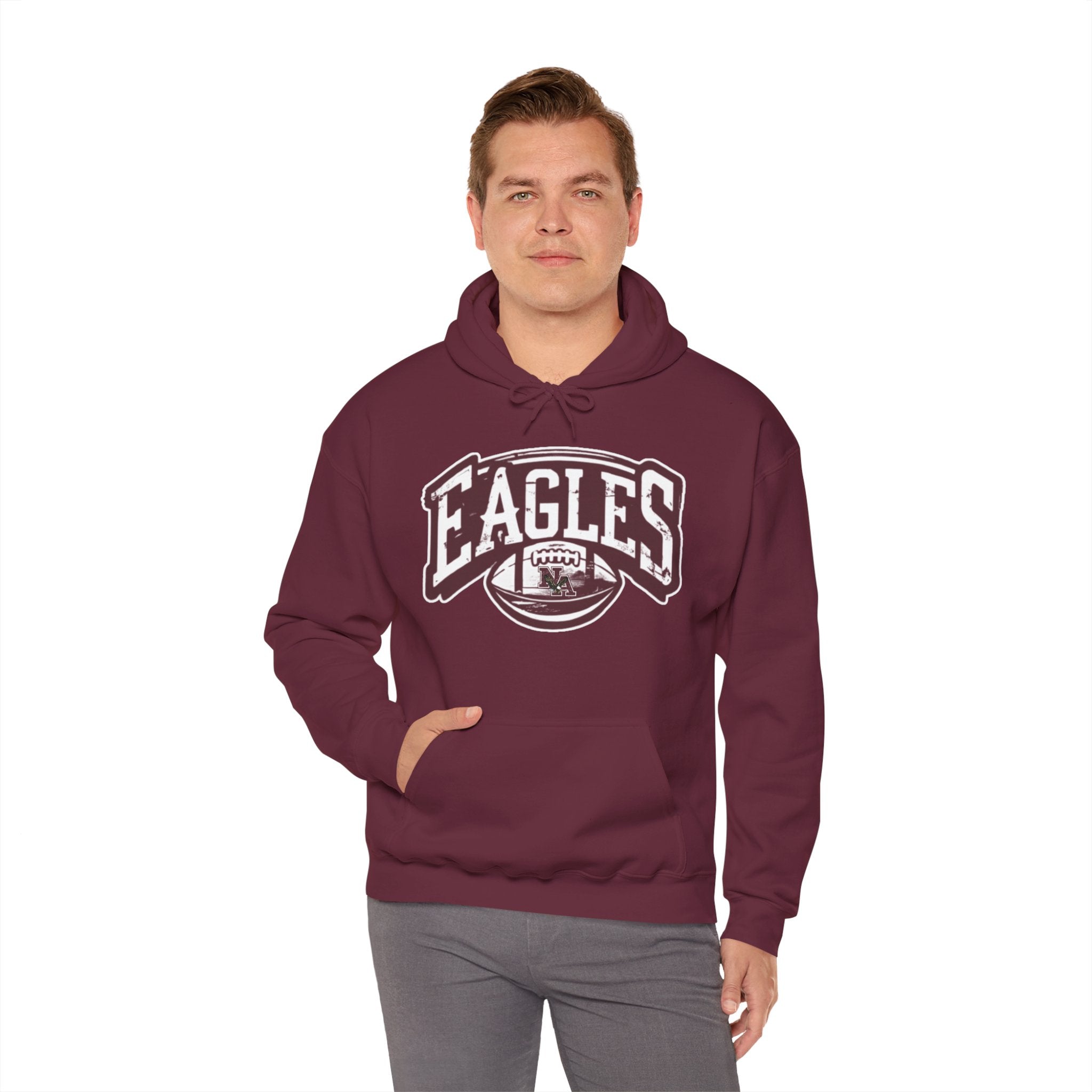 Adult Unisex New Albany Eagles Football Motion Graphic Hoodie
