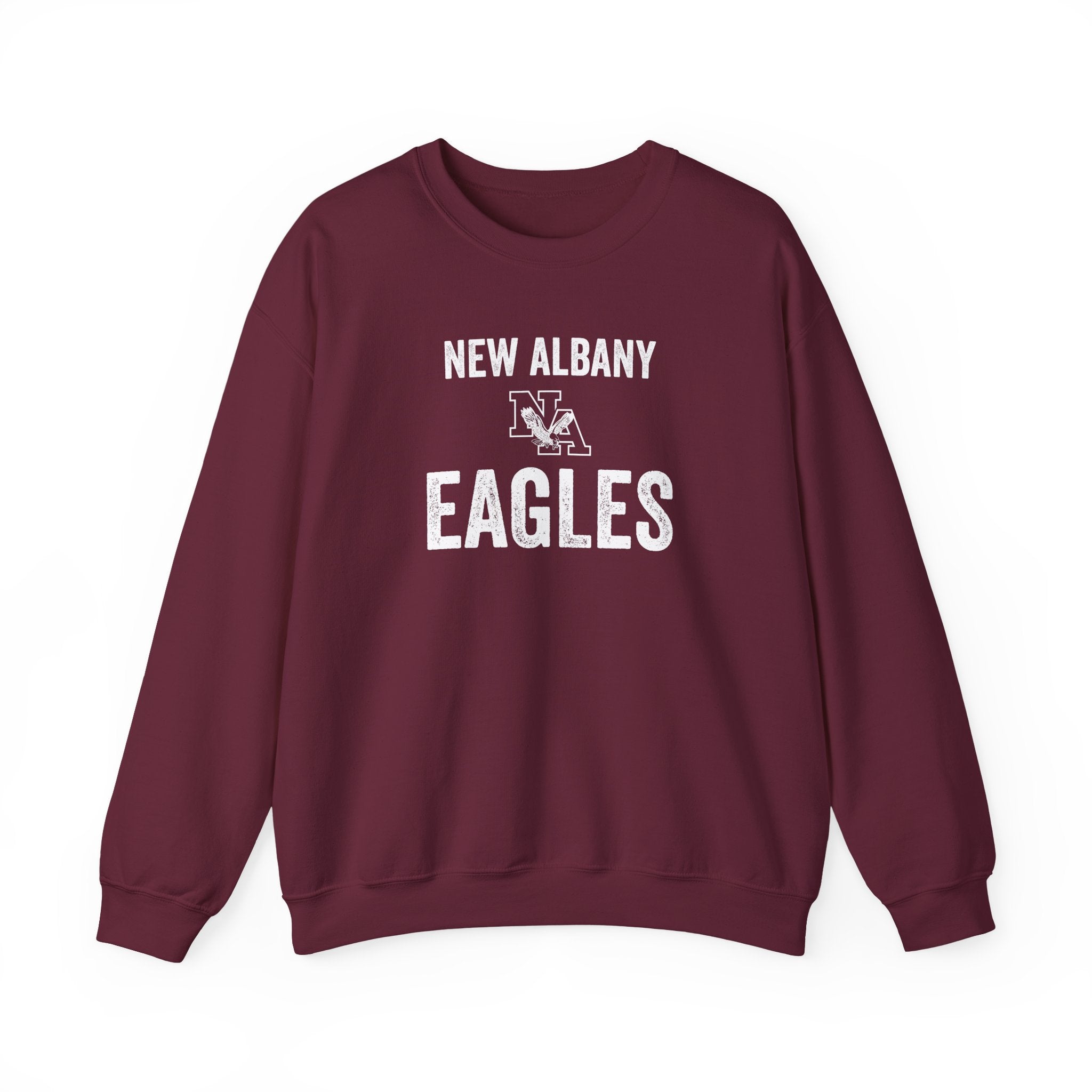 Adult Unisex Vintage Distressed New Albany Eagles Graphic Sweatshirt