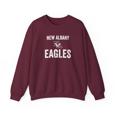 Adult Unisex Vintage Distressed New Albany Eagles Graphic Sweatshirt
