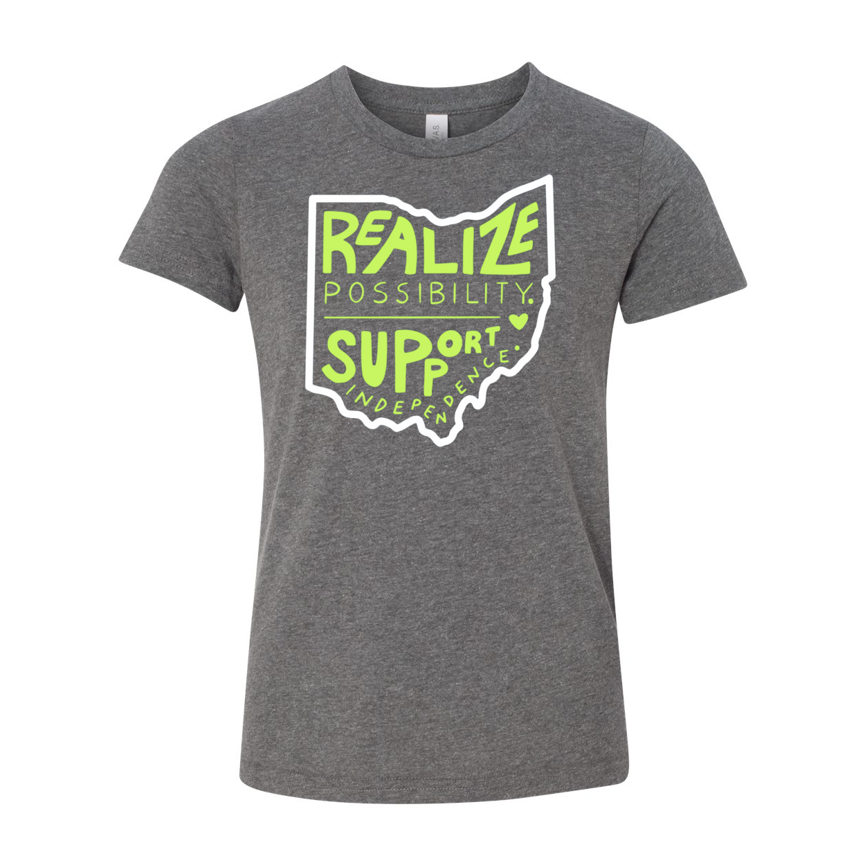 Youth "Realize Possibilities Support Independence" Bridgeway Graphic Short Sleeve