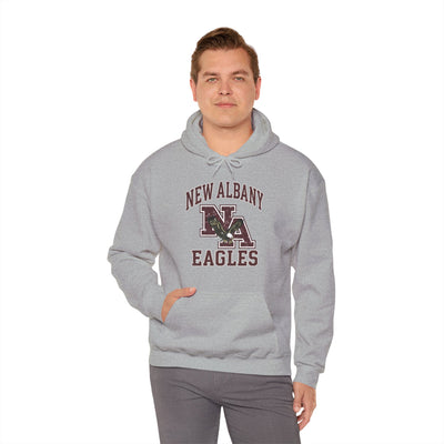 Adult Unisex New Albany Vintage Vibes Football Logo Graphic Hoodie