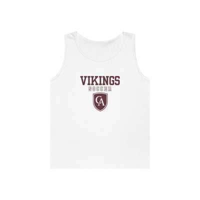 Adult Unisex Columbus Academy Vikings Soccer Graphic Gildan Heavy Blend Cotton Tank