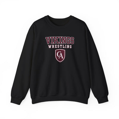 Adult Unisex Columbus Academy Vikings Wrestling Graphic Gildan Heavy Blend Sweatshirt