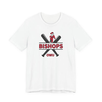 Adult Unisex Bishops Baseball Crossbat Graphic Short Sleeve Soft Tee