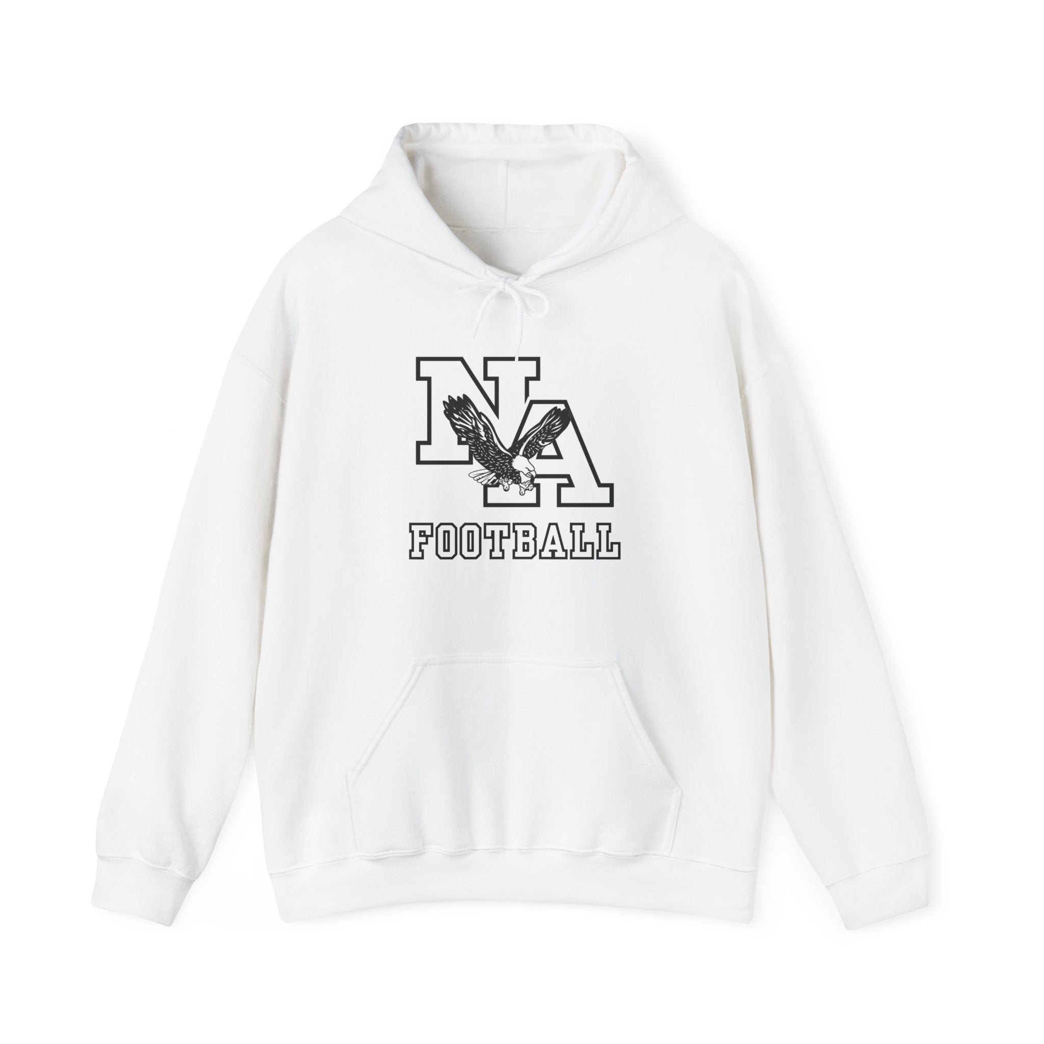 Adult Unisex Classic Logo White Football Graphic Hoodie