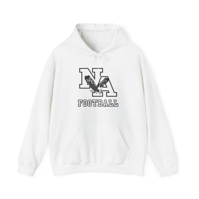 Adult Unisex Classic Logo White Football Graphic Hoodie