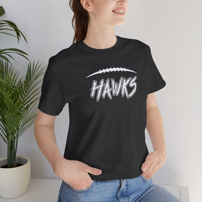 Adult Unisex Westerville Central Fighting Football Hawks Graphic Short Sleeve Soft Tee